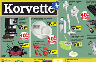 Circulaire Korvette du 2 au 15 avril 2026