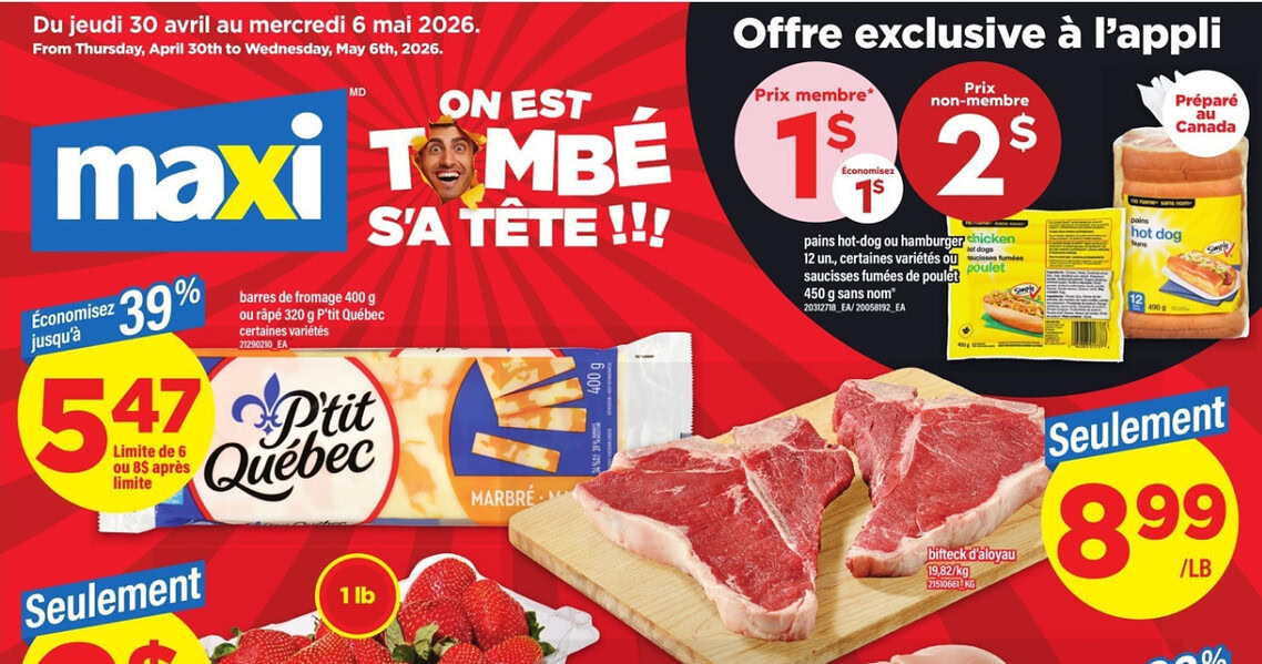 Circulaire Maxi du 30 avril au 6 mai 2026