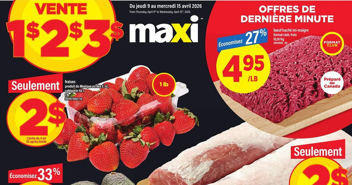 Circulaire Maxi du 9 au 15 avril 2026