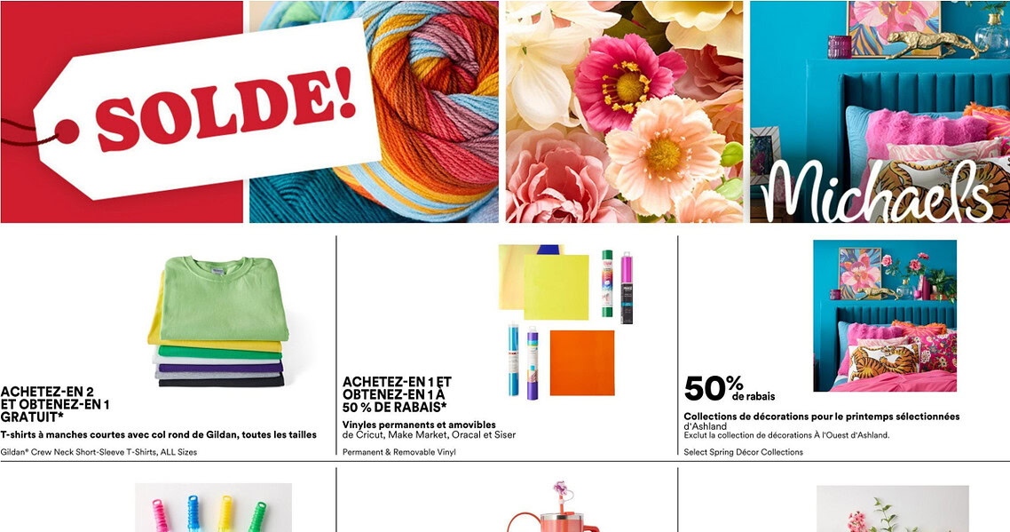 Circulaire Michaels du 3 au 9 avril 2026