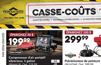 Circulaire Princess Auto du 1 au 31 mai 2026