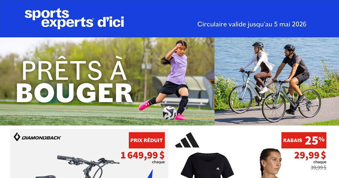 Circulaire Sports Experts du 15 avril au 5 mai 2026