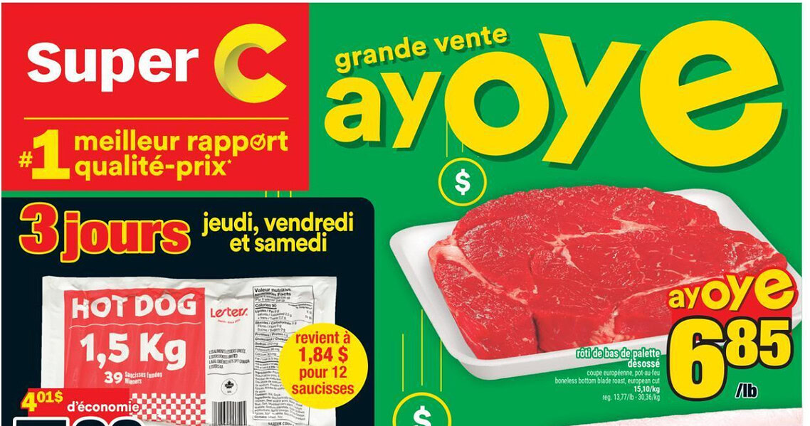 Circulaire Super C du 23 au 29 avril 2026