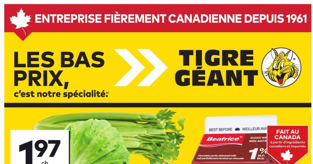 Circulaire Tigre Géant du 8 au 14 avril 2026