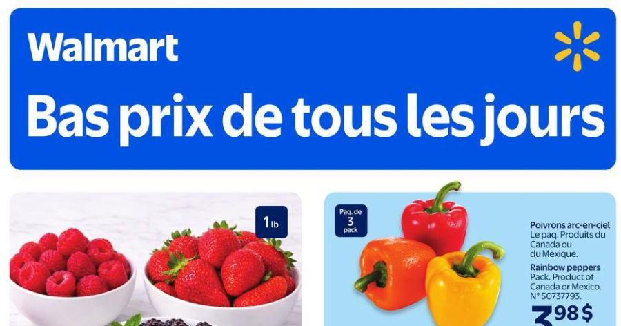 Circulaire Walmart du 16 au 22 avril 2026