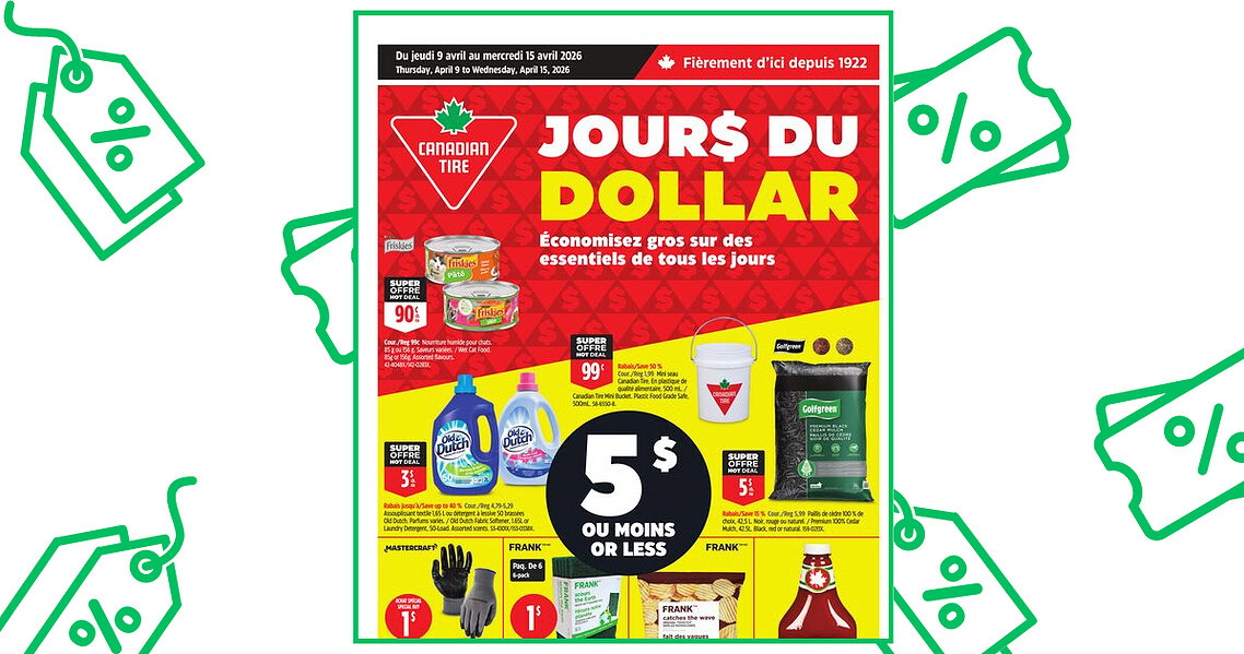 Circulaire Canadian Tire du 9 au 15 avril 2026