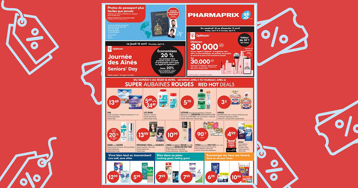 Circulaire Pharmaprix du 11 au 16 avril 2026