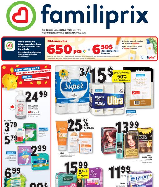 Circulaire Familiprix du 13 au 20 mai 2026