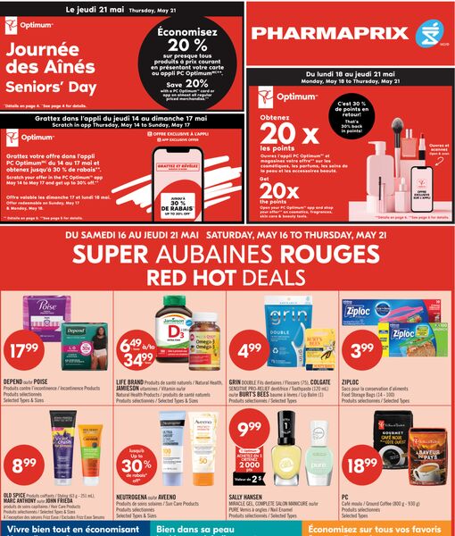 Circulaire Pharmaprix du 16 au 21 mai 2026