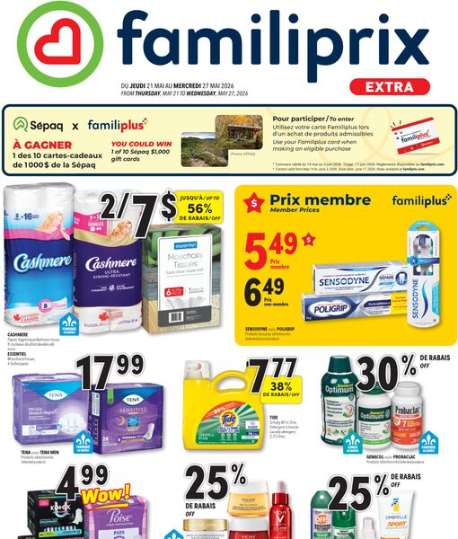 Circulaire Familiprix du 21 au 27 mai 2026