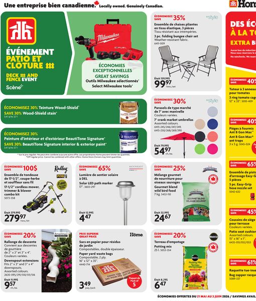 Circulaire Home Hardware du 21 mai au 3 juin 2026