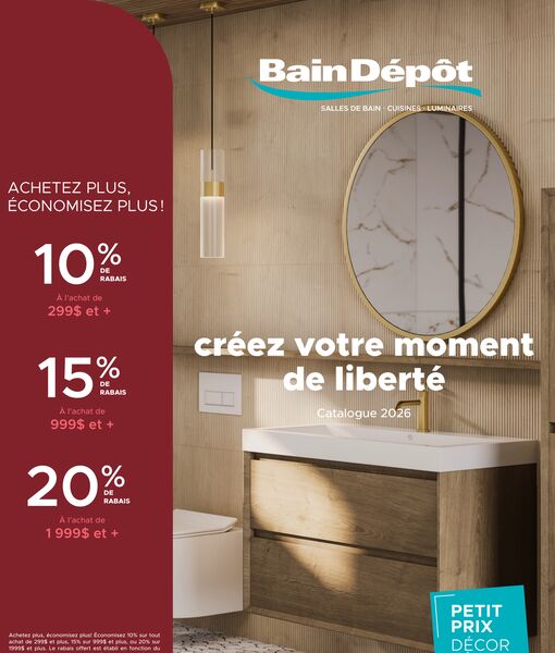 Circulaire Bain Depot du 6 février au 31 décembre 2026