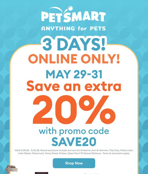 Circulaire PetSmart du 29 au 31 mai 2026