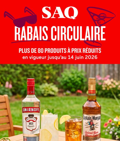 Circulaire SAQ du 28 mai au 14 juin 2026