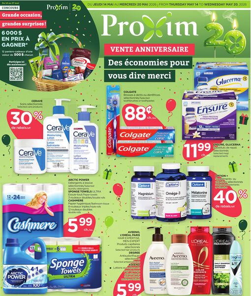 Circulaire Proxim du 14 au 20 mai 2026