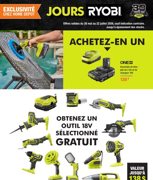 Circulaire Home Depot du 28 mai au 22 juillet 2026