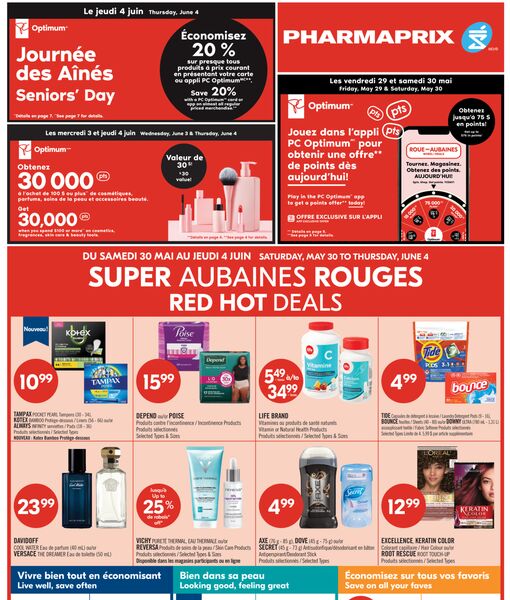 Circulaire Pharmaprix du 30 mai au 4 juin 2026