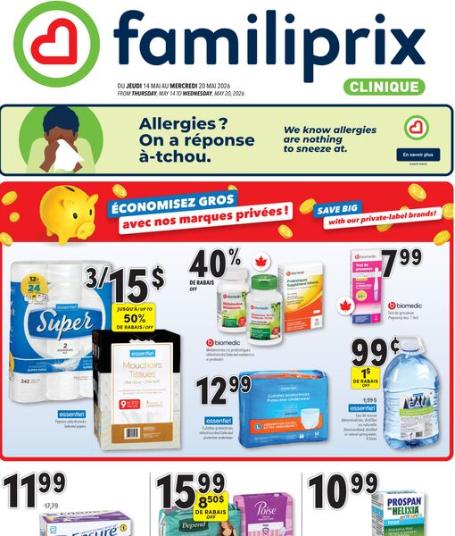 Circulaire Familiprix du 14 au 20 mai 2026