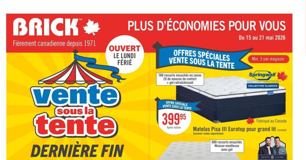 Circulaire Brick du 15 au 21 mai 2026