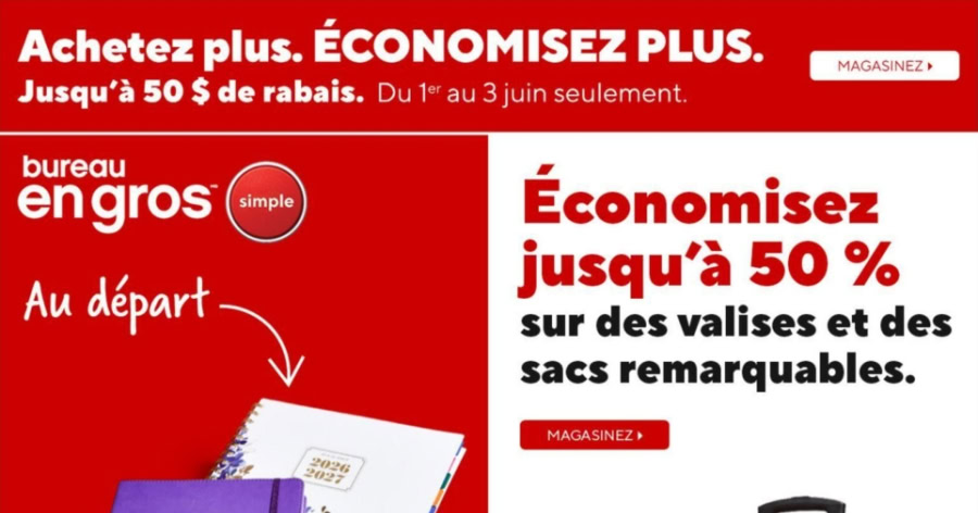 Circulaire Bureau en Gros du 29 mai au 4 juin 2026