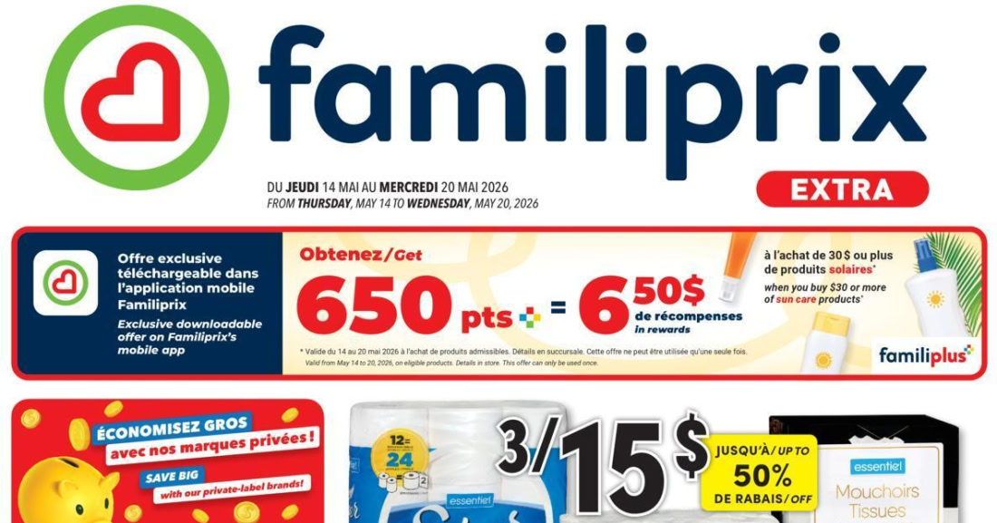 Circulaire Familiprix du 14 au 20 mai 2026