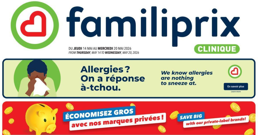 Circulaire Familiprix du 14 au 20 mai 2026
