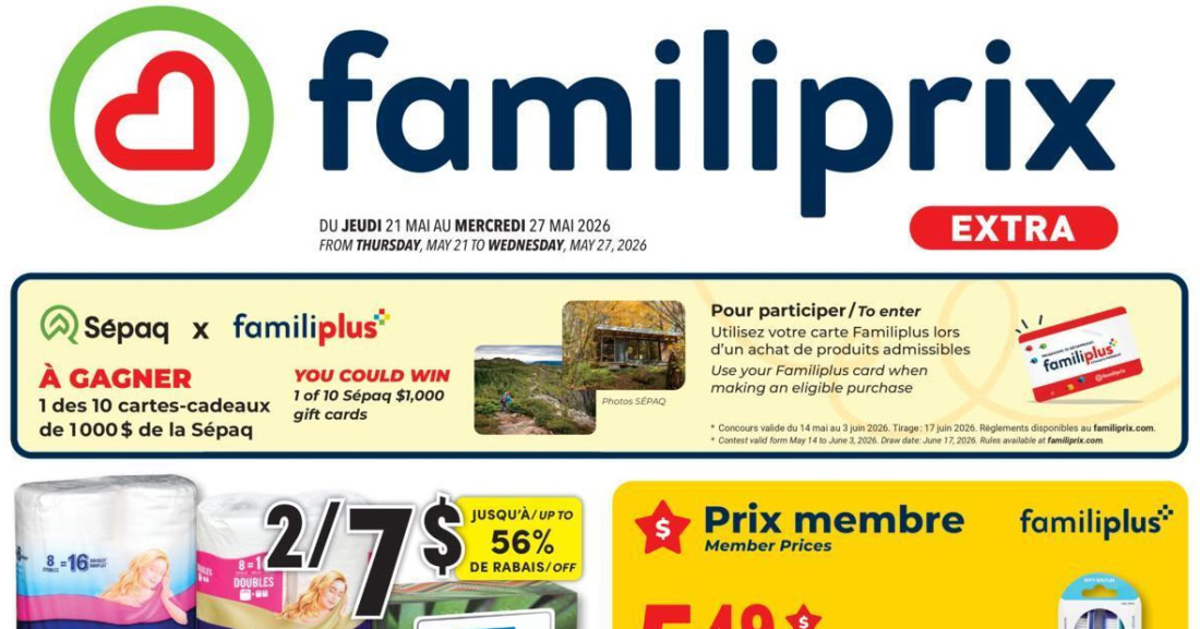 Circulaire Familiprix du 21 au 27 mai 2026