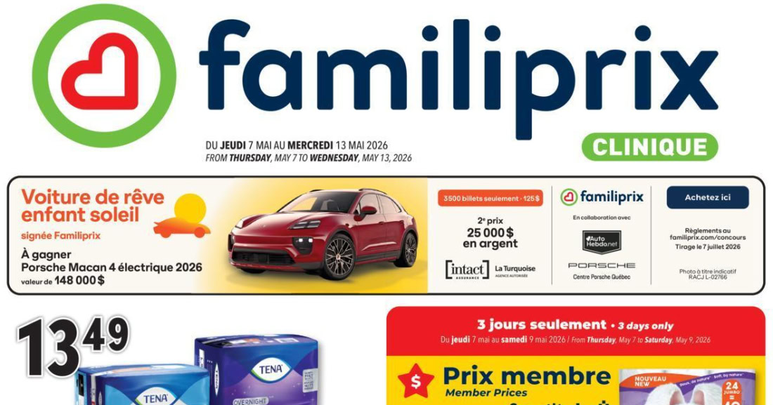 Circulaire Familiprix du 6 au 13 mai 2026