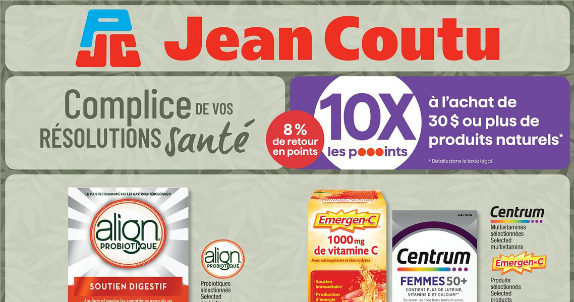Circulaire Jean Coutu du 7 au 13 mai 2026