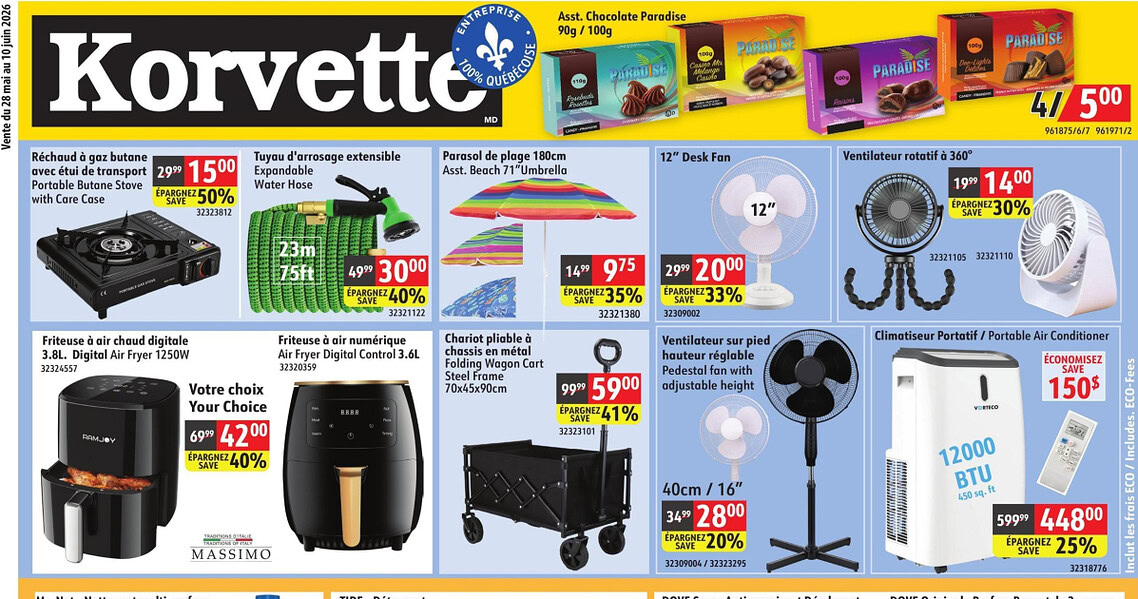 Circulaire Korvette du 28 mai au 10 juin 2026