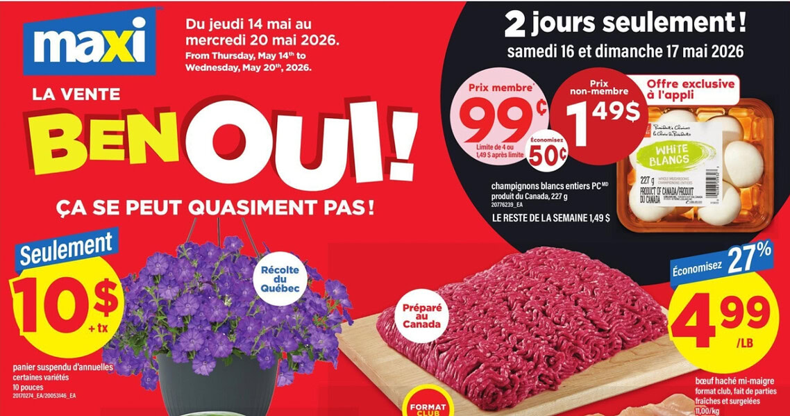 Circulaire Maxi du 14 au 20 mai 2026