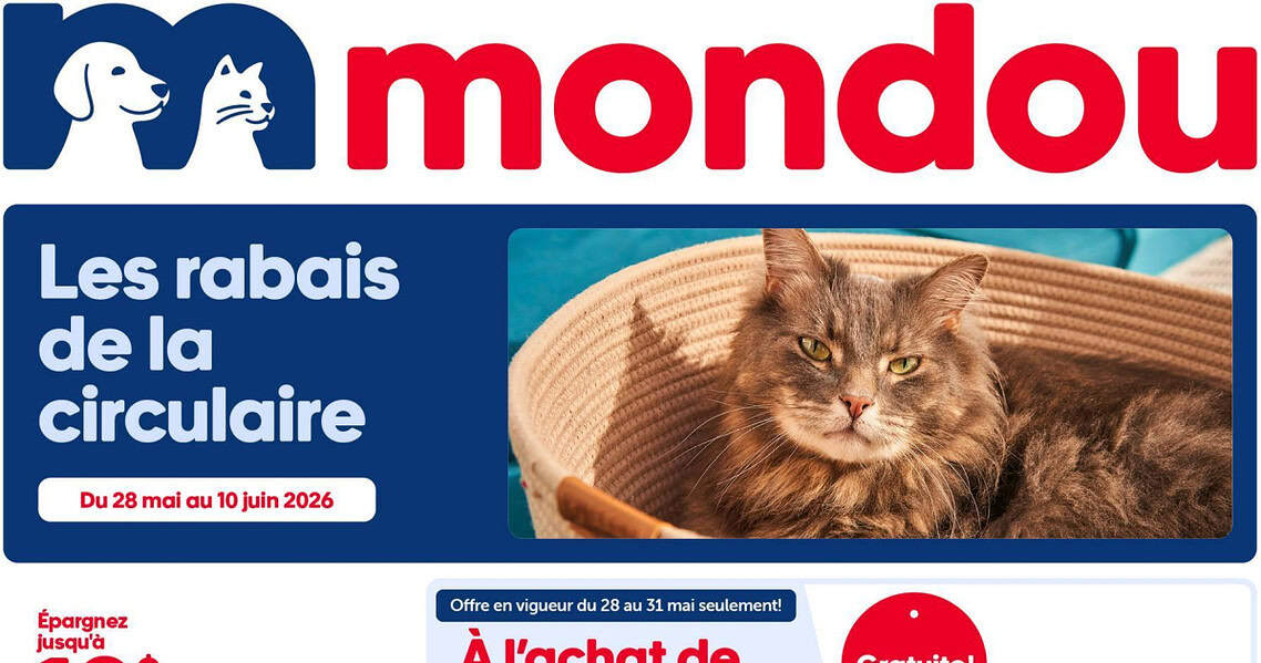 Circulaire Mondou du 28 mai au 10 juin 2026