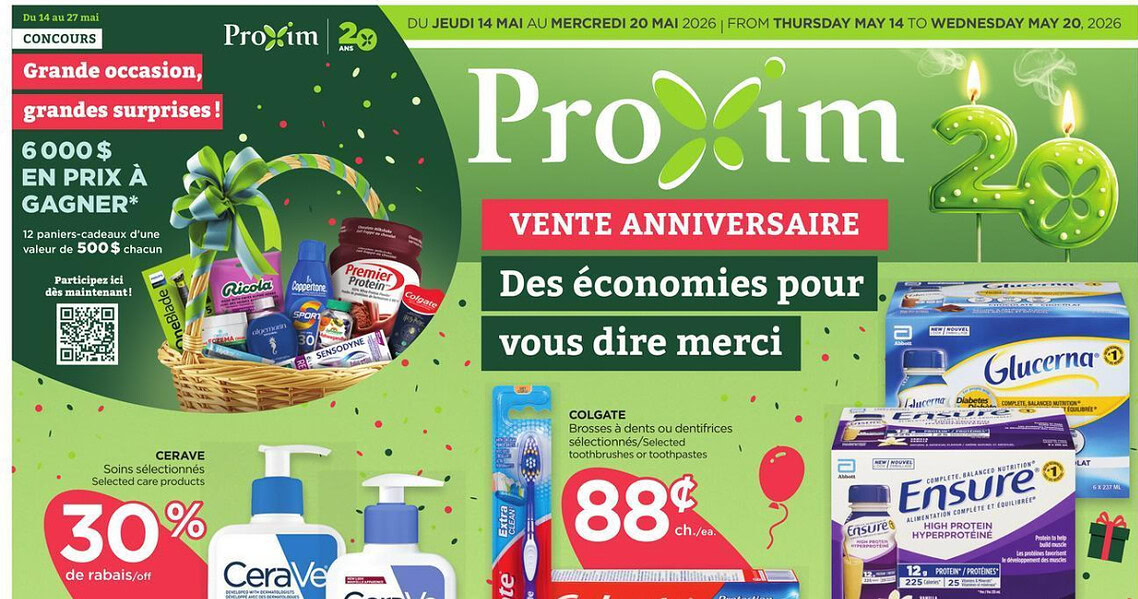 Circulaire Proxim du 14 au 20 mai 2026