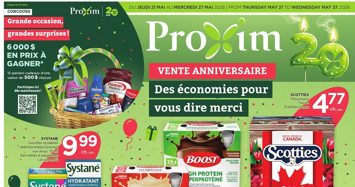 Circulaire Proxim du 21 au 27 mai 2026