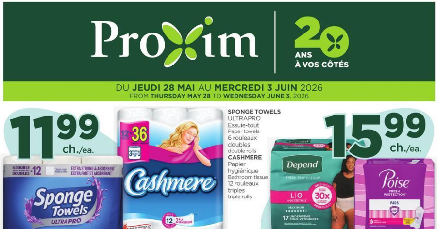 Circulaire Proxim du 28 mai au 3 juin 2026