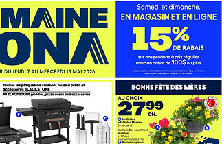 Circulaire RONA du 7 au 13 mai 2026
