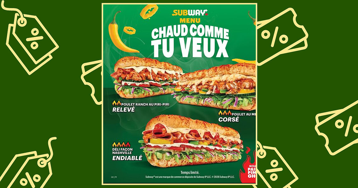 Circulaire Subway du 4 mai au 14 juin 2026