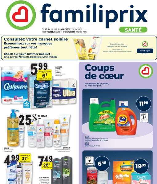 Circulaire Familiprix du 11 au 17 juin 2026