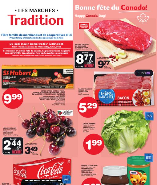 Circulaire Les Marchés Tradition du 25 juin au 1 juillet 2026
