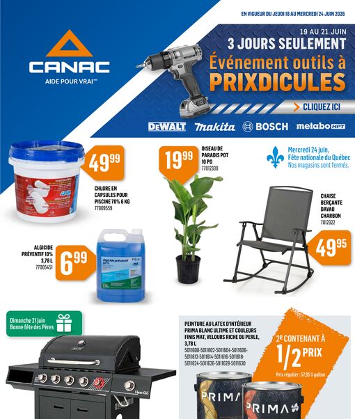 Circulaire Canac du 18 au 24 juin 2026