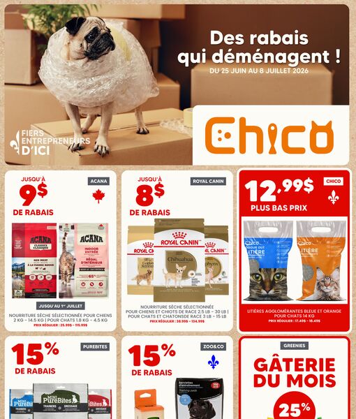 Circulaire Chico du 25 juin au 8 juillet 2026