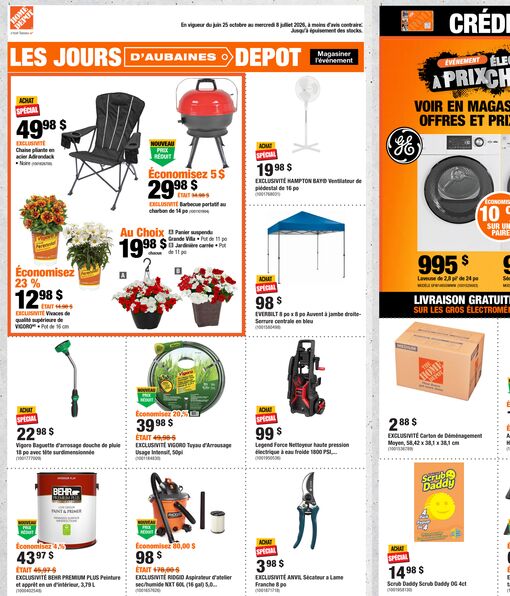 Circulaire Home Depot du 25 juin au 8 juillet 2026