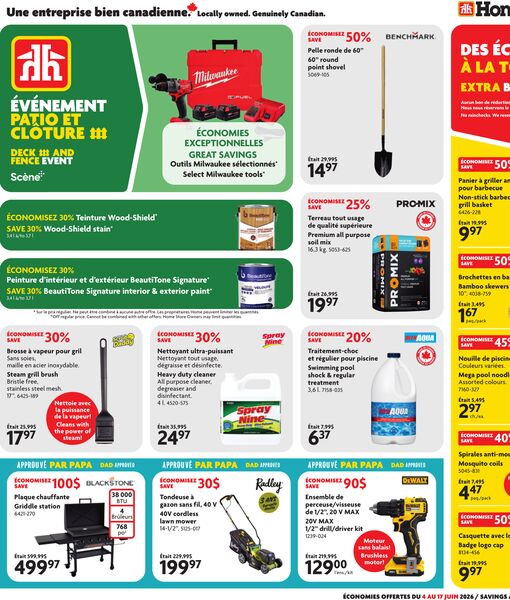 Circulaire Home Hardware du 4 au 17 juin 2026
