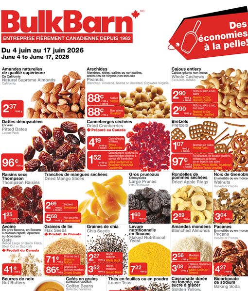 Circulaire Bulk Barn du 4 au 17 juin 2026