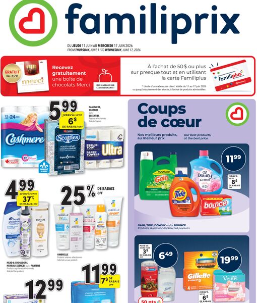 Circulaire Familiprix du 11 au 17 juin 2026