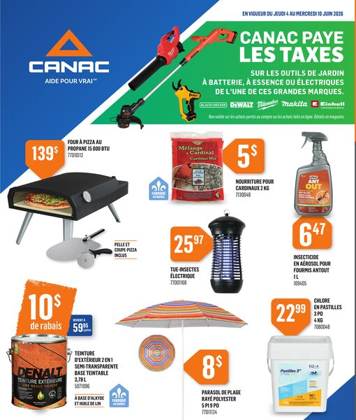 Circulaire Canac du 4 au 10 juin 2026