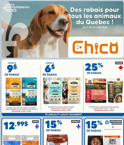 Circulaire Chico du 11 au 23 juin 2026