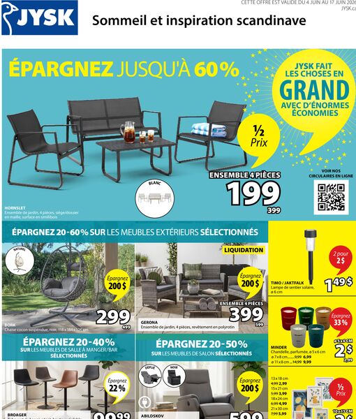 Circulaire JYSK du 4 au 17 juin 2026