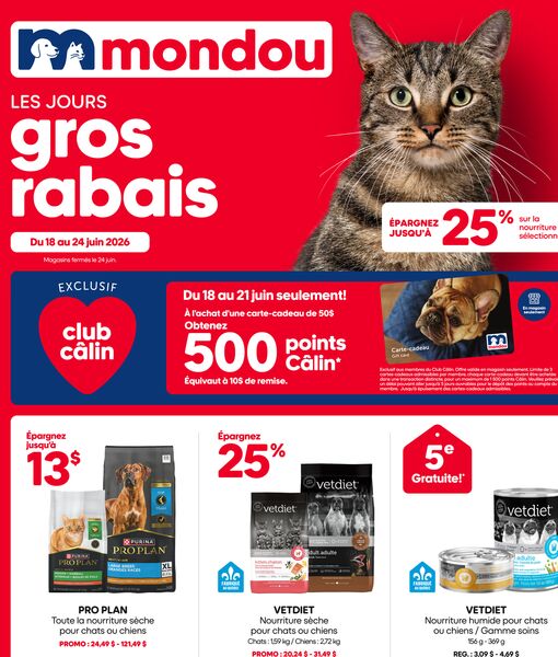 Circulaire Mondou du 18 au 24 juin 2026