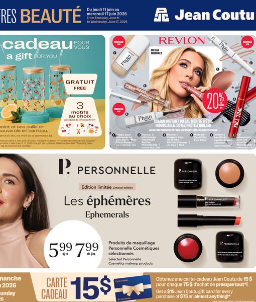 Circulaire Jean Coutu du 11 au 17 juin 2026